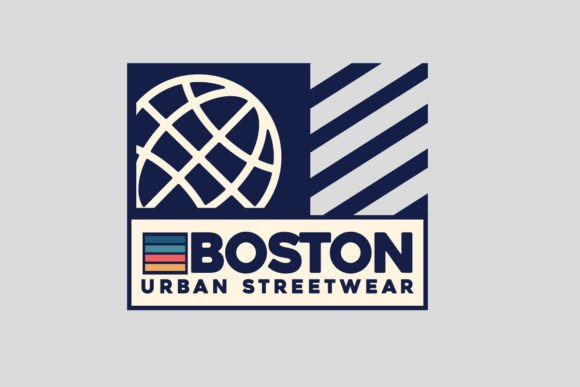 Boston T-shirt Design Templates: Urban Typography for Streetwear