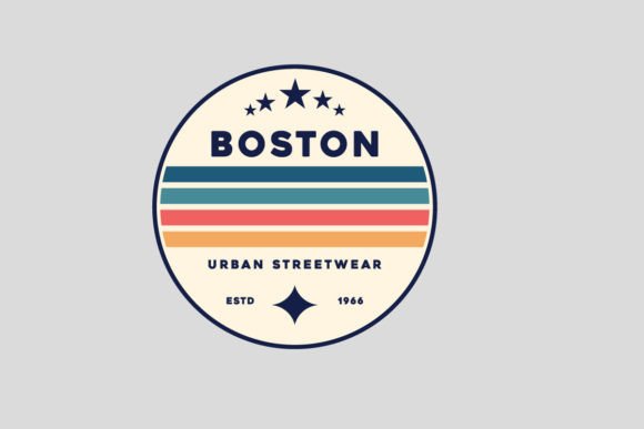 Bring Classic Charm to Modern Streetwear with Vintage Boston Templates