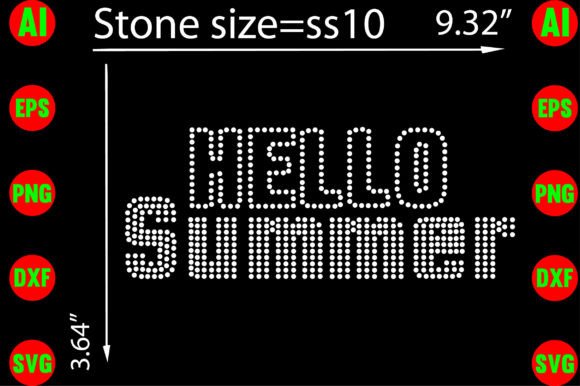 Celebrate the Season with Hello Summer Rhinestone Templates