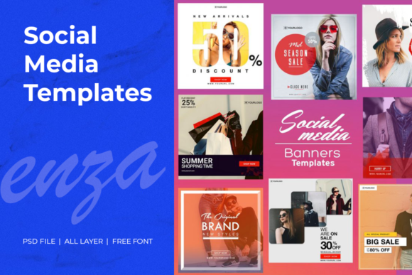 Different Social Media Templates: Your Go-To PSD Toolkit