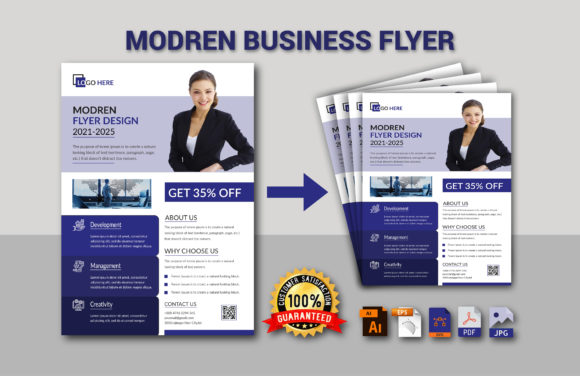 Modren Flyer or Brochure Templates: Your Flexible Design Asset
