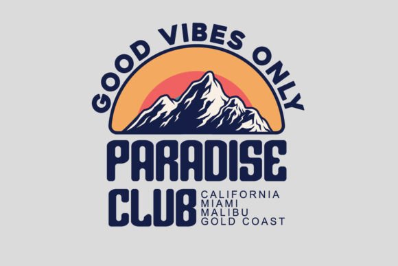 Paradise Club T-shirt Design Templates: Your Go-To Aesthetic Quotes Collection
