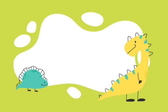 Unleash Creative Charm with Dino Photo Frame, Templates